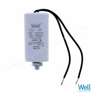 Condensator pornire motor 10uF cu conexiune fir WELL