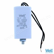 Condensator pornire motor 14uF cu conexiune fir WELL
