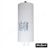 Condensator pornire motor 450V 50uF cu fisa plata pentru papuc Rebel