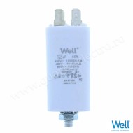 Condensator pornire motor 400V 12uF cu fisa plata pentru papuc Well