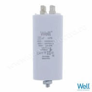Condensator pornire motor 400V 35uF cu fisa plata pentru papuc Well
