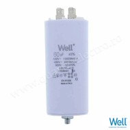 Condensator pornire motor 400V 60uF cu fisa plata pentru papuc Well