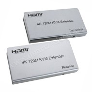 Prelungitor (extender) HDMI + Cat 5/6, distanta max. 120m + KVM