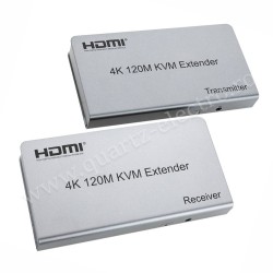 Prelungitor (extender) HDMI + Cat 5/6, distanta max. 120m + KVM