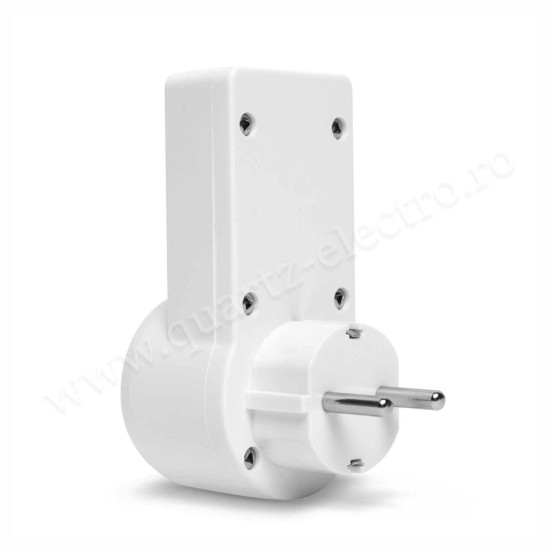 Priza cu senzor de miscare 120 10m 1200W IP20 alb Delight Priza cu senzor de miscare 120 10m 1200W IP20 alb Delight