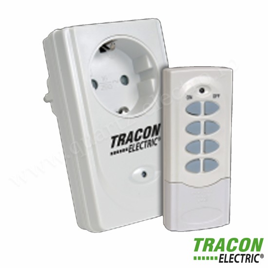 PRIZA CU TELECOMANDA 230VAC, 50Hz, 3600W, IP44 TRACON PRIZA CU TELECOMANDA 230VAC, 50Hz, 3600W, IP44 TRACON