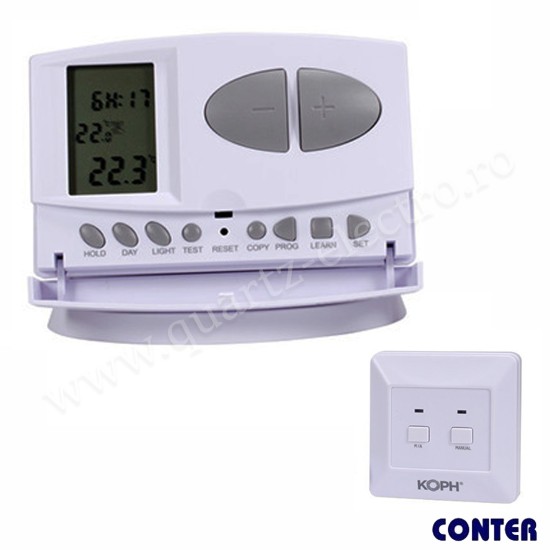 TERMOSTAT DIGITAL CU RADIOFRECVENTA CONTER TERMOSTAT DIGITAL CU RADIOFRECVENTA CONTER