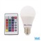 BEC LED E27 4W RGB CU TELECOMANDA WELL