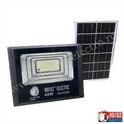 PROIECTOR LED CU PANOU FOTOVOLTAIC, APLICAT, NEGRU, 40W 6400K IP65 068-012-0040 HOROZ PROIECTOR LED CU PANOU FOTOVOLTAIC, APLICAT, NEGRU, 40W 6400K IP65 068-012-0040 HOROZ