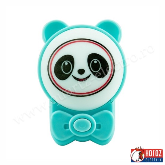 Lampa de veghe Panda ANDY 2CCT 1W albastră HOROZ Lampa de veghe Panda ANDY 2CCT 1W albastră HOROZ