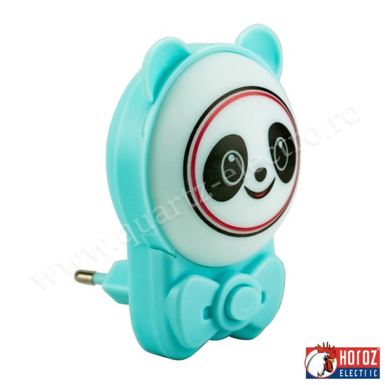 Lampa de veghe Panda ANDY 2CCT 1W albastră HOROZ Lampa de veghe Panda ANDY 2CCT 1W albastră HOROZ