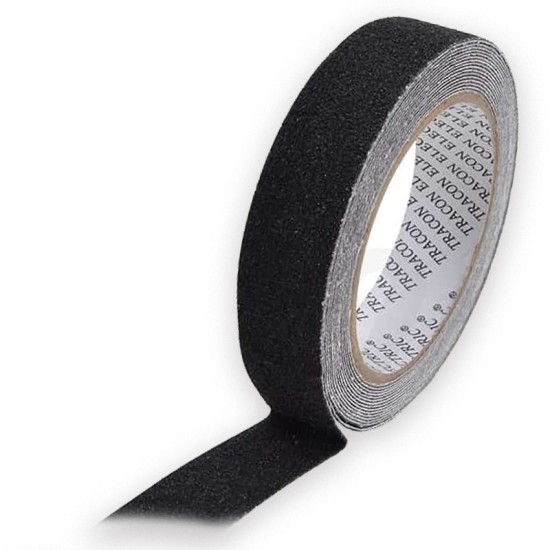 Bandă antiderapare neagră 5m × 25mm TRACON Bandă antiderapare neagră 5m × 25mm TRACON