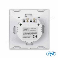 Intrerupator simplu cu touch SH101 din sticla, alb cu LED indicator 170-240V 200W 10A PNI
