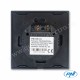 Intrerupator simplu cu touch SH121 din sticla negru cu LED indicator 170-240V 10A 200W PNI Intrerupator simplu cu touch SH121 din sticla negru cu LED indicator 170-240V 10A 200W PNI