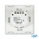Intrerupator dublu cu touch SH202 din sticla, alb cu LED indicator 170-240V 200W 10A PNI Intrerupator dublu cu touch SH202 din sticla, alb cu LED indicator 170-240V 200W 10A PNI