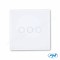 Intrerupator triplu cu touch SH303 din sticla, alb cu LED indicator 170-240V 3X200W 10A PNI