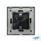 Priza simpla incastrabila WP101B cu rama din sticla 16A 3000W 230V negru PNI