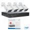 Kit supraveghere video , NVR cu 4 porturi POE, ONVIF si 4 camere IP, 3MP PNI House IPMAX POE 3