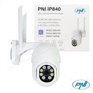 Camera supraveghere video wireless PNI IP840, WiFi 8MP 4K slot micro SD stand-alone