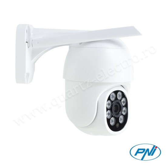 Camera supraveghere video wireless PNI IP840, WiFi 8MP 4K slot micro SD stand-alone