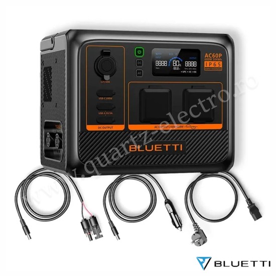 Statie de alimentare portabila AC60P 600W 504Wh Bluetti Statie de alimentare portabila AC60P 600W 504Wh Bluetti