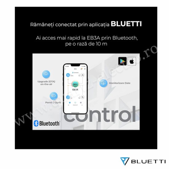 Stație de alimentare portabilă EB3A 600W 268Wh BLUETTI 