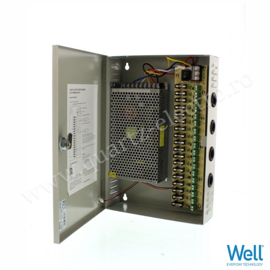 SURSA COMUTATIE STABILIZATA 12V 20A 18 CANALE WELL