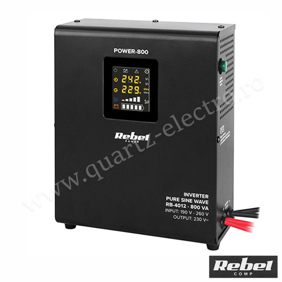 UPS CENTRALE TERMICE SINUS PUR 800VA 500W 12V REBEL UPS CENTRALE TERMICE SINUS PUR 800VA 500W 12V REBEL