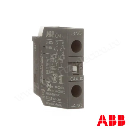 BLOC DE CONTACTE AUXILIAR ABB CA4-10 BLOC DE CONTACTE AUXILIAR ABB CA4-10