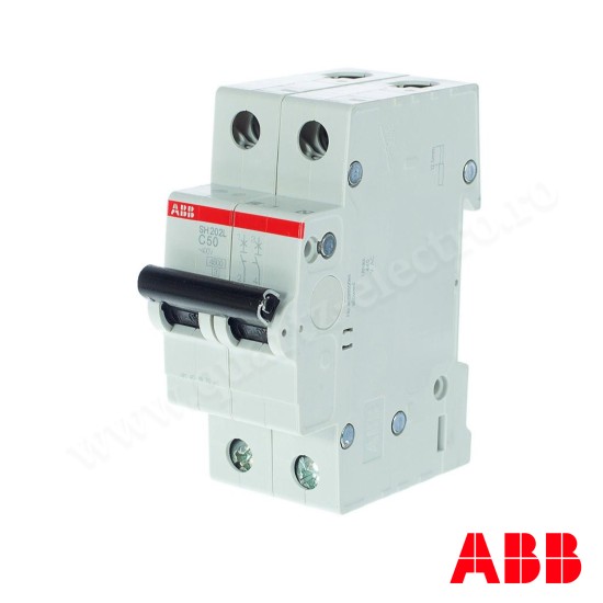 INTRERUPATOR AUTOMAT 2P 50A ABB SH202L C50 INTRERUPATOR AUTOMAT 2P 50A ABB SH202L C50