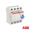 INTRERUPATOR AUTOMAT CU PROTECTIE DIFERENTIALA 4P 25A 30mA - ABB FH204 AC-25