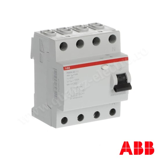 INTRERUPATOR AUTOMAT CU PROTECTIE DIFERENTIALA 4P 40A 30mA - ABB FH204 AC-40 INTRERUPATOR AUTOMAT CU PROTECTIE DIFERENTIALA 4P 40A 30mA - ABB FH204 AC-40