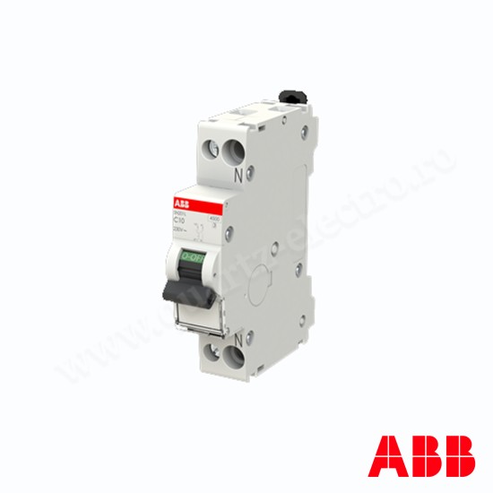 Intrerupator Automat 1P+N 10A ABB SN201L C10 Intrerupator Automat 1P+N 10A ABB SN201L C10