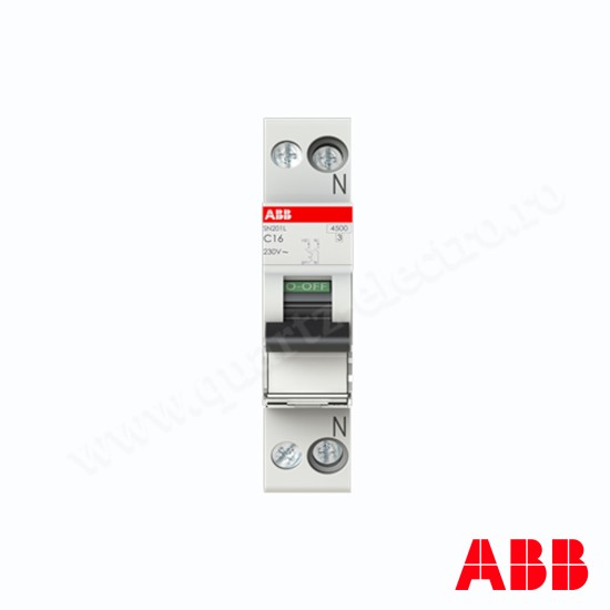 INTRERUPATOR AUTOMAT 1P+N 16A - ABB SN201L C16 INTRERUPATOR AUTOMAT 1P+N 16A - ABB SN201L C16