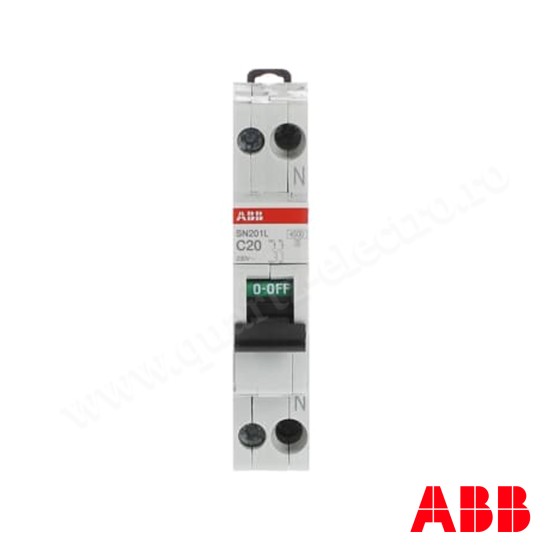 INTRERUPATOR AUTOMAT 1P+N 20A - ABB SN201L C20 INTRERUPATOR AUTOMAT 1P+N 20A - ABB SN201L C20