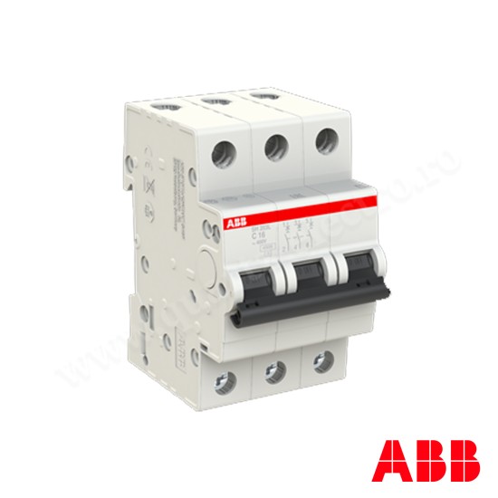 INTRERUPATOR AUTOMAT 3P 16A ABB SH203L C16 INTRERUPATOR AUTOMAT 3P 16A ABB SH203L C16