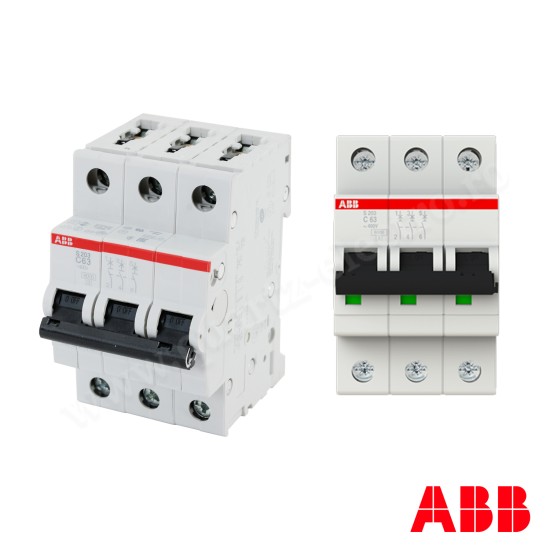 INTRERUPATOR AUTOMAT 3P 63A ABB SH203L C63 INTRERUPATOR AUTOMAT 3P 63A ABB SH203L C63
