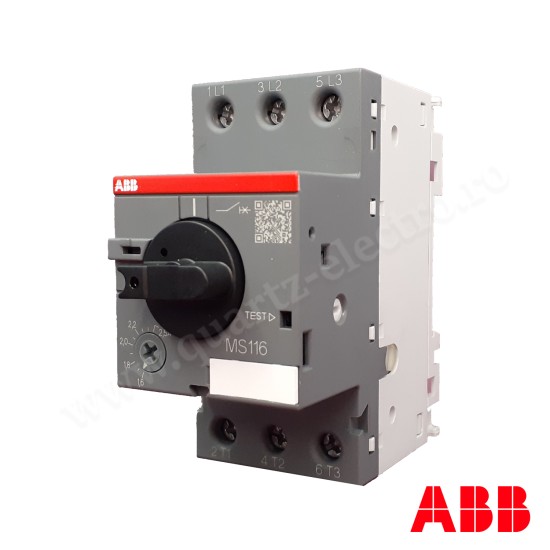 INTRERUPATOR AUTOMAT DE PROTECTIE MOTOR ABB MS116 (1.6-2.5)