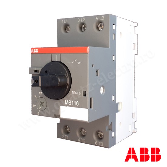INTRERUPATOR AUTOMAT DE PROTECTIE MOTOR ABB MS116 (10-16) INTRERUPATOR AUTOMAT DE PROTECTIE MOTOR ABB MS116 (10-16)