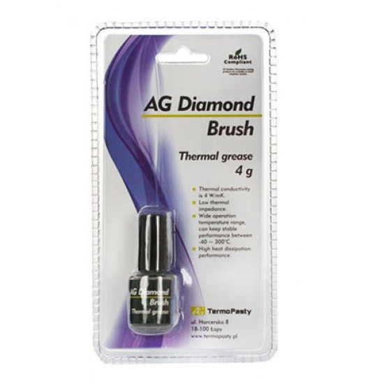 PASTA TERMOCONDUCTOARE DIAMOND BRUSH 4G PASTA TERMOCONDUCTOARE DIAMOND BRUSH 4G