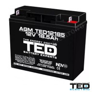 ACUMULATOR CU PLUMB  AGM VRLA 12V 18,5AH F3 TED