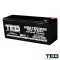 ACUMULATOR CU PLUMB AGM VRLA 12V 3,5AH F1 TED