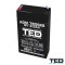 ACUMULATOR CU PLUMB 6V 2.9Ah F1, AGM VRLA, TED