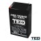 ACUMULATOR CU PLUMB 6V 4.2Ah F1, AGM VRLA, TED