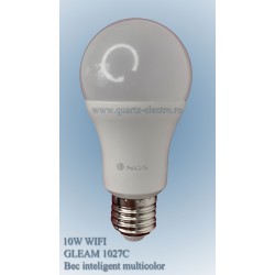 Bec LED Smart WiFi+BT, E27, 10W, RGB, 806lm, Gleam 1027C NGS Bec LED Smart WiFi+BT, E27, 10W, RGB, 806lm, Gleam 1027C NGS