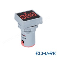 VOLTMETRU DIGITAL PATRAT ED16S AC 12-500V D22MM ELMARK