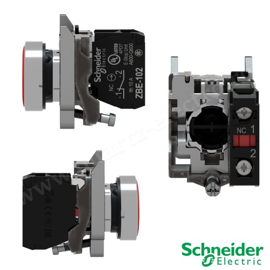 BUTON CU REVENIRE ROSU XB4BA42 SCHNEIDER
