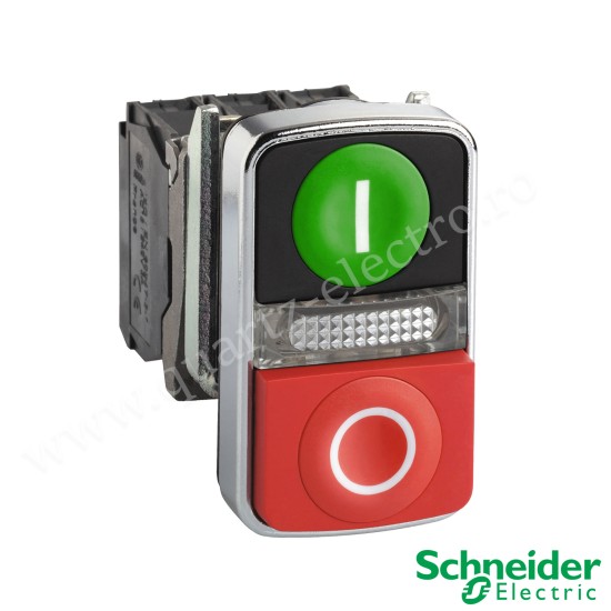BUTON CU REVENIRE DUBLU CU LED ALB XB4BW73731M5 SCHNEIDER BUTON CU REVENIRE DUBLU CU LED ALB XB4BW73731M5 SCHNEIDER