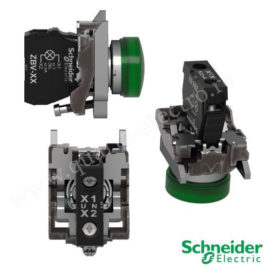 LAMPA SEMNALIZARE 230V IP66 VERDE XB4BVM3 SCHNEIDER
