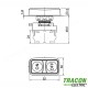 BUTON DUBLU PORNIT-OPRIT, I-O, VERDE+ROSU 1×NO+1×NC, 5A/230V AC-15, IP65